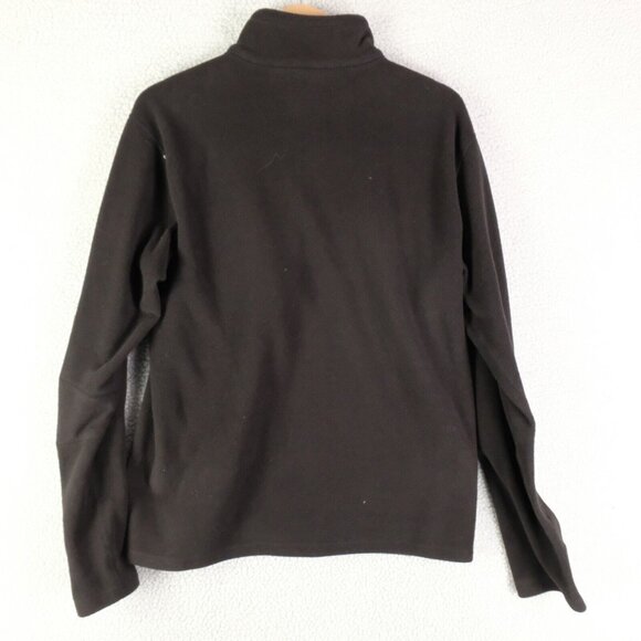 Eddie Bauer First Accent Sweater Mens Medium Black Lightweight Half Zip - Picture 4 of 8